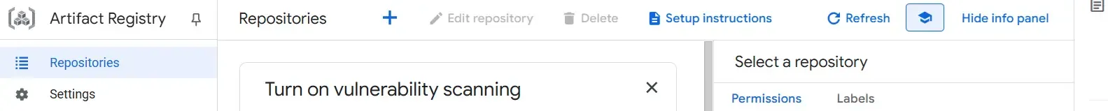 Artifact registry Image