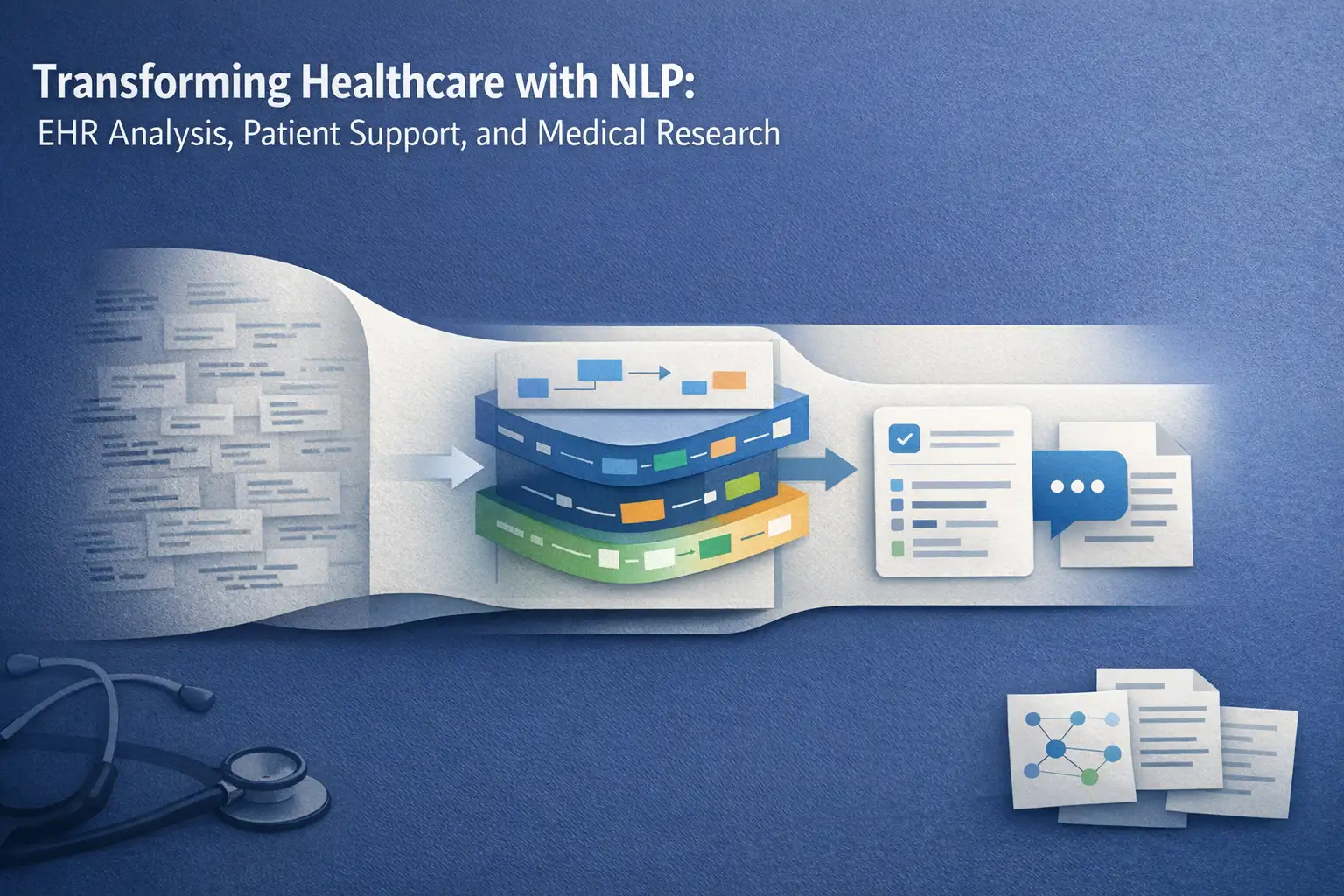 Transforming Healthcare with NLP: EHR Analysis, Patient Support, and Medical Research