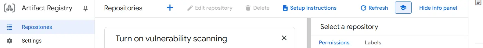 Artifact registry Image