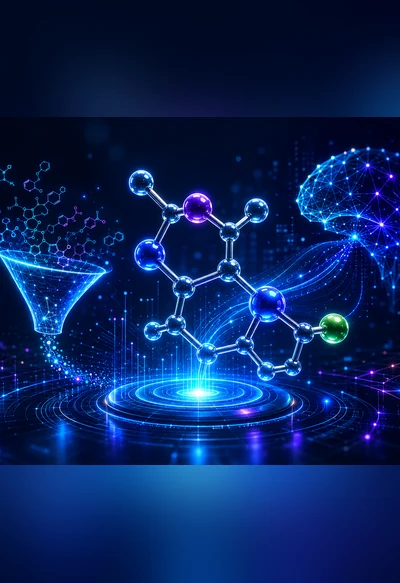 AI-driven molecular screening for lead compound identification