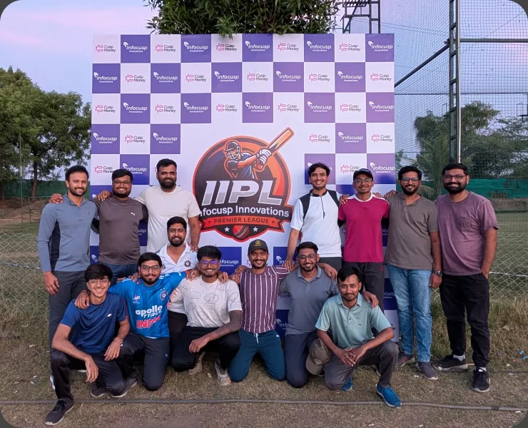 Infocusp cricket league team photo